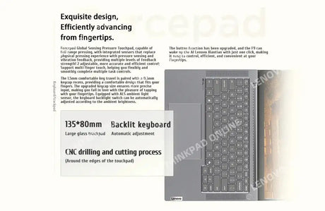 Lenovo ThinkBook 14+ 2024 AI Laptop AMD Ryzen AI 9 365 RAM 32GB  1TB SSD Core Graphics 14.5-inch 3K LED 120Hz Screen Notebook Pc - Lootquake