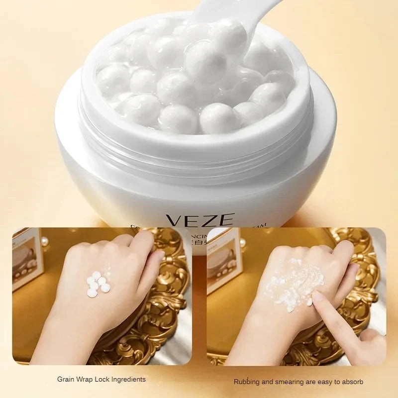 Crema de colágeno con perlas, antiedad, blanqueadora, hidratante, antisequedad, iluminadora, reafirmante y reafirmante, crema facial antiarrugas para el cuidado de la piel.