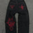 New Harajuku Hip Hop Cartoon Y2K Big Boy Jeans Women Graphic Embroidery Baggy Jeans Pants High Waist Wide Leg Trouser Streetwear - Lootquake