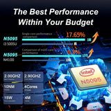 2025 New Laptop 15.6 Inch 32GB Ram DDR4 2TB SSD Windows 11/10 Notebook Pc Gamer Intel N5095 Office Computer Backlit Fingerprint - Lootquake