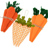 3/1pcs Nov Woven Easter Carrots Ornaments Hanging Pendant for Easter Home Decorations Supplies 2023 Kids Easter Favors Gifts Toy - Lootquake