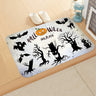 Halloween Theme  Pumpkin Witch Welcome Home Anti-Slip Door Mat Carpet  Decor Flannel Floor