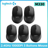 Logitech M330 2.4G Computer Wireless Mouse wi/ USB Receiver Gaming Mouse 1000 DPI Gaming Mice for PC Laptop Silent Mouse 2-10pcs