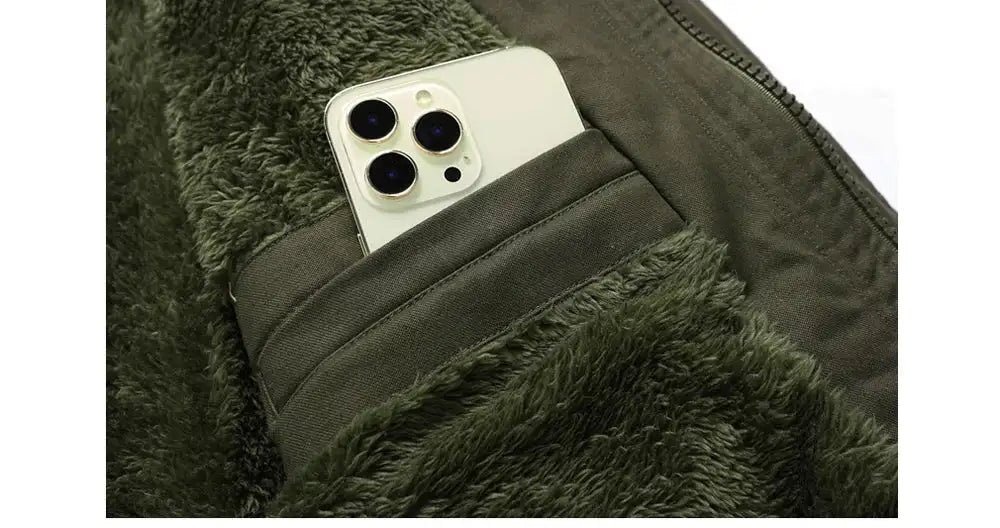 Winter Men's Warm Padded Jackets Fashion Men Fleece Lined Thermal Hooded Coats Men Mountain Ski Windbreaker Jackets Clothing - Lootquake