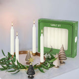 20 Ivory White 4Inch Waxs, Drip-Free, Smoke-Free, Fragrance-Free, Home Dinner Candles, Hand-Pulled, High-Quality, Suitable for Church, Family, Wedding, Party, Seasonal Celebrations, Emergency Situations and Home Decorations,