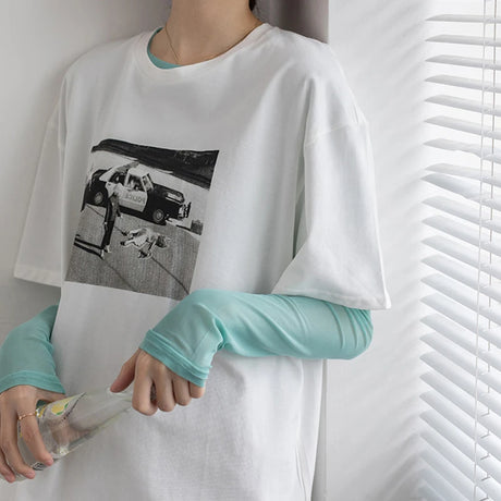 Neon Shirt for Women Long Sleeve Stand Collar Sheer Top Yellow Gold Mesh Blouse Sexy Party Club Streetwear Hip Hop Tee Tops - Lootquake
