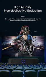 Barre de son sans fil Bluetooth et PC, haut-parleur filaire, alimenté par USB, pour téléviseur, ordinateur portable, jeux, cinéma maison, système audio surround