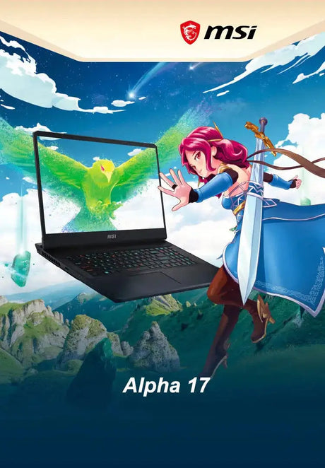 MSI Alpha 17 Gaming Laptop 17.3 Inch QHD 2.5K 240Hz IPS Screen Notebook AMD Ryzen R9-7940HX 16GB 1TB RTX4070 Gaming Computer PC - Lootquake