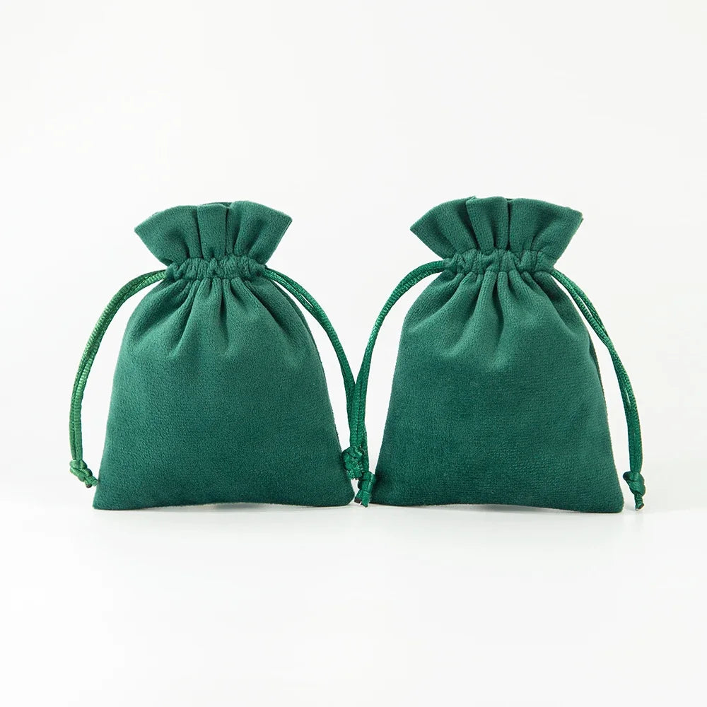 5pcs Bulk Wedding Engagement Display Velvet Bag Bracelet Earrings Gift Luxury Packaging Jewelery Pouches Travel Organizer Bags - Lootquake