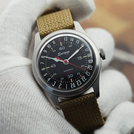 Merkur Retro Watch 50m Skin Diver Watch Vintage 24H Automatic Mechanical Watch  38mm Luminous Waterproof Watch Relogio Masculino - Lootquake