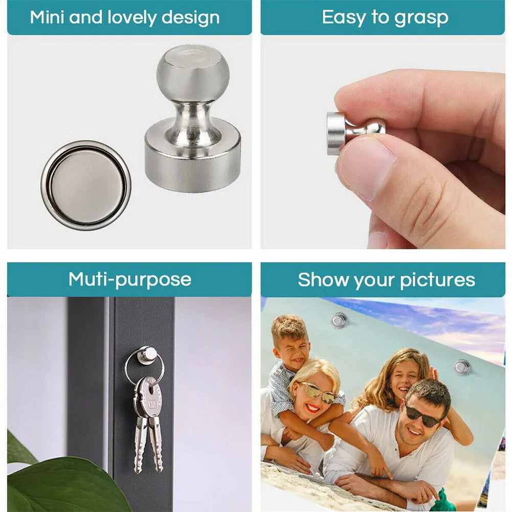 10/20x Magnetic Pins Neodymium Magnets Pin Board Magnet For Board Cone Magnets Super Strong Fridge Magnets For Home Storage Tool