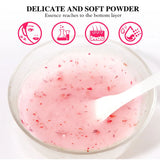 Mascarilla facial de gelatina en polvo de 350 g con cristales de rosa y lavanda, mascarilla facial de colágeno, mascarilla hidratante en polvo para el cuidado de la piel.