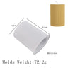 Molde de silicona para velas cilíndricas a rayas, hecho a mano, para hacer velas perfumadas, molde de cera, moldes artesanales de resina epoxi de cristal, decoración del hogar