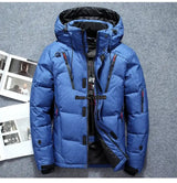 -20 Degree Winter Down Coat Men White Duck Down Parkas Jacket Mens Thick Warm Snow Parka Jacket Overcoat Windbreaker Warm Parkas - Lootquake