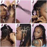 Afro Kinky Bulk Human Hair for Braids & Locs | Natural Color Virgin Remy Extensions