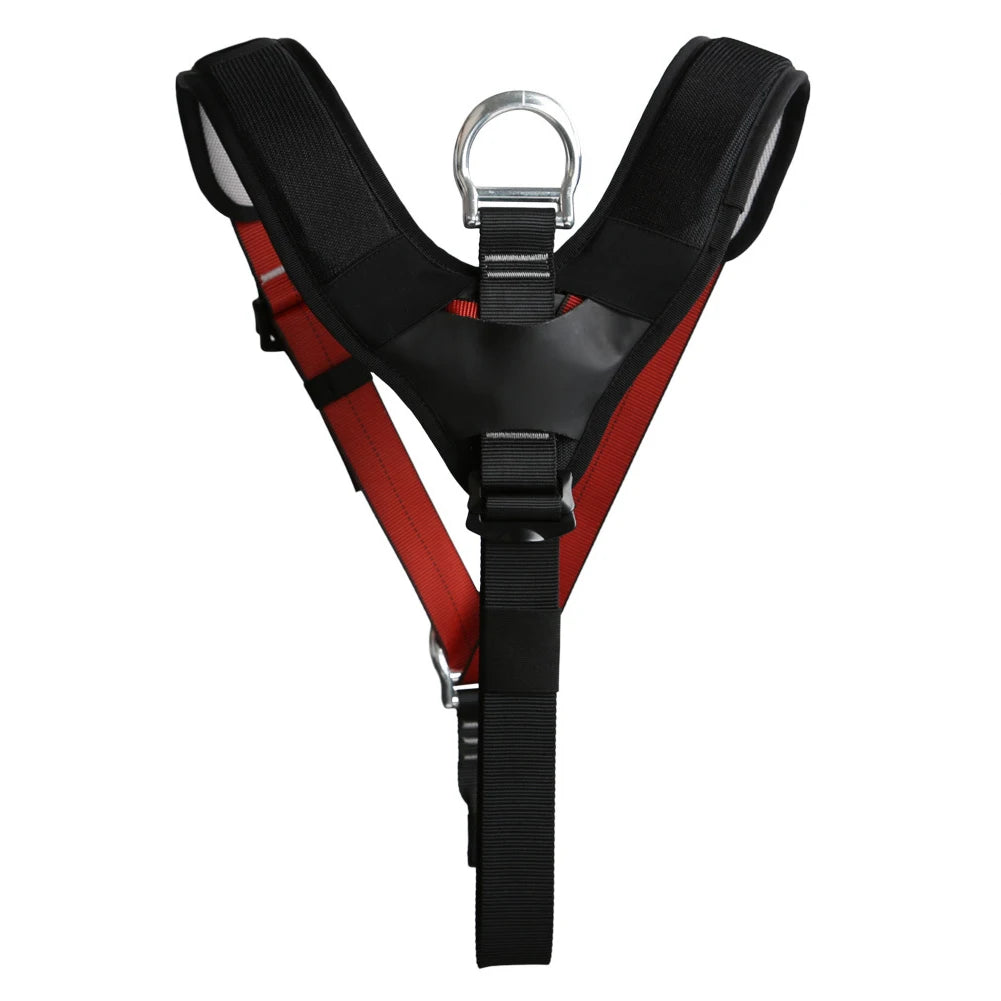 Arnés de escalada para la parte superior del cuerpo, cinturón de seguridad para el pecho, cinturón de seguridad para escalada, montañismo y rapel.