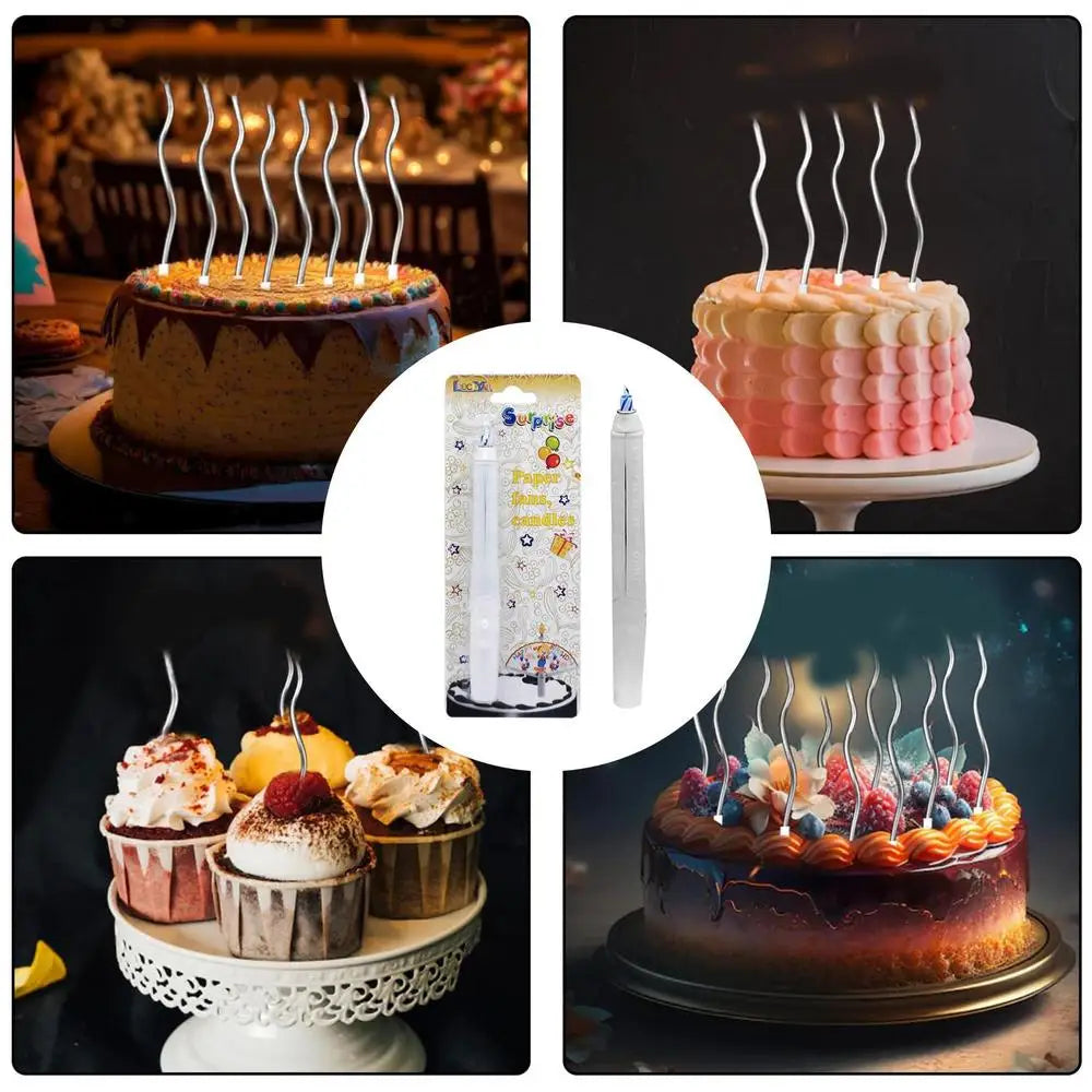 Grande bougie de gâteau d'anniversaire surprise Joyeux anniversaire montrant un clown Bougie d'anniversaire unique Bougie de souhait drôle pour gâteau d'anniversaire