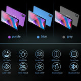 Tablette PC Android 5G BDF-Y7 de 10,1 pouces, Octa Core, 8 Go de RAM, 256 Go de ROM, 4G LTE, 5G, Wi-Fi, double SIM, double caméra, 8 000 mAh