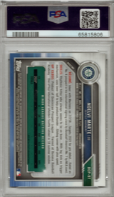 Tarjeta de béisbol Topps Bowman Noelvi Marte #97 Prospects Chrome Rookie RC PSA 10 Gem Mint (clasificada en 2019)