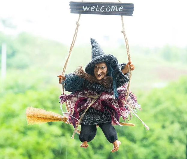 NNEOBA Halloween Hanging Witch Dolls Prop