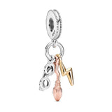 MINISO Charms Beads 925 Sterling Silver For 925 Original Harry 3mm Potter Bracelets Women Pendant DIY Jewelry Make Gifts - Lootquake