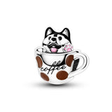 Coffee Cup Charms 925 Silver Beads For Woman Fit Original Bracelet Making Fashion Jewelry - Lootquake