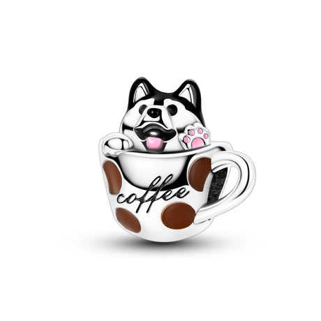 Coffee Cup Charms 925 Silver Beads For Woman Fit Original Bracelet Making Fashion Jewelry - Lootquake