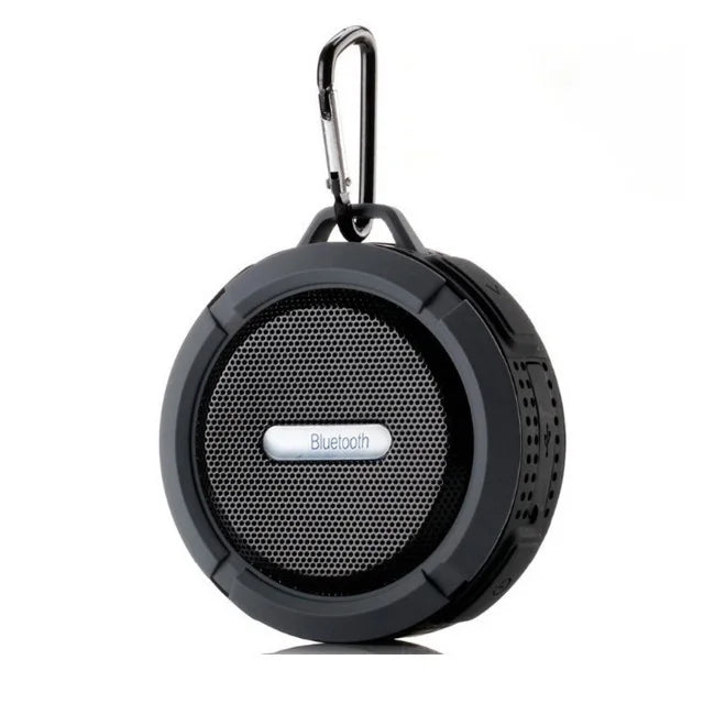 Altavoz Bluetooth inalámbrico impermeable con ventosa para deportes al aire libre, mini subwoofer para ducha, coche, teléfono inteligente, micrófono TF C6