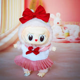 17cm Labubu Clothes V1 Labubu Cute Sailor Uniform Vinyl Doll Labubu Beautiful Cute Kit  Accessories Sitting Party Gifts