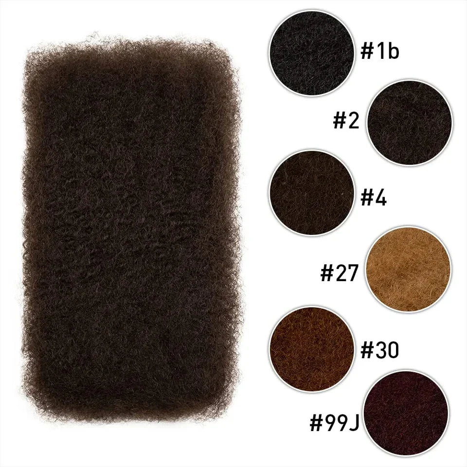 99J Burgundy Afro Kinky Bulk Human Hair | Brazilian Remy | Dreadlock & Braiding Hair | 50g
