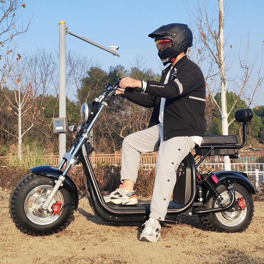 60V25AH 4000W Motor Citycoco Electric Scooter 18 Inch Snowfield Off-road Tire Max Speed 60-70KM/H Max Load 250KG USA STOCK