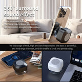 Altavoz Bluetooth inalámbrico, portátil, estéreo, envolvente, subwoofer, para exteriores, minialtavoz Bluetooth pequeño.