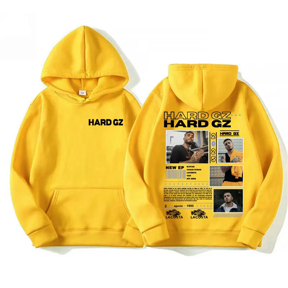Rapper Hard Gz Lacosta 2025 Tour Graphics Hoodies Men Women's Harajuku Hip Hop Street Sweatshirt Fashion Casual Oversized Hoodie - Lootquake