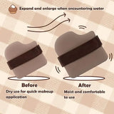 6PCS Chocolate Makeup Blender Cosmetic Puffs Air Cushion Foundation Sponge Loose Powder Puff Fit The Face Cosmetic Beauty Tools