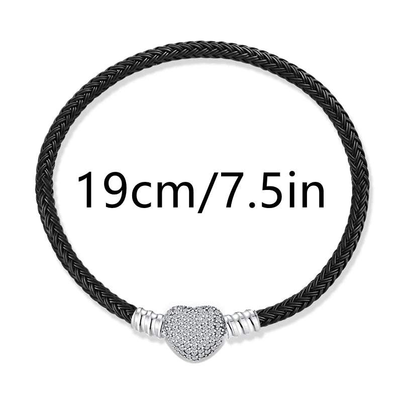 Colgante de plata 925 con forma de serpiente para San Valentín, ideal para pulseras originales de plata de ley 925 para mujer, regalo de joyería DIY.