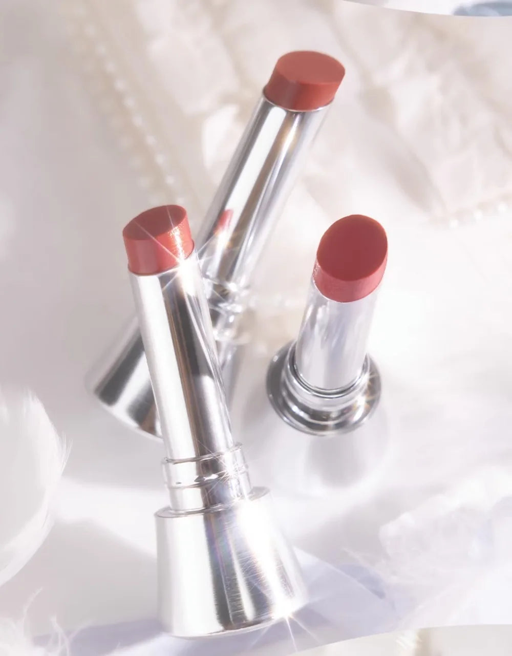 Rouge à lèvres Flower Knows Swan Ballet, brillant à lèvres effet miroir, hydratant et longue tenue, Nostickcup, nourrissant, 3,5 g