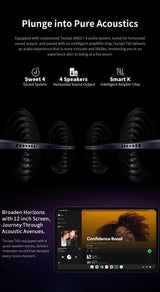 Écran extra large, tablette TECLAST T60, 12'' 2K FHD 2000x1200, Android 13, (8GB + 8GB) 16GB RAM, ROM 256GB, 8000mAh, charge rapide UNISOC T616 8 cœurs 4G VoLTE Wifi 13MP + 5MP