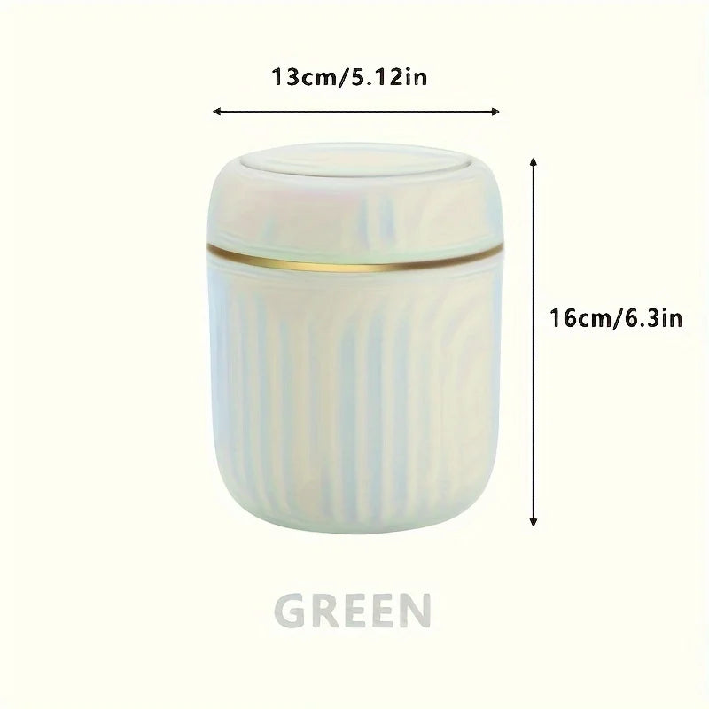 Mini bote de basura de escritorio con tapa, organizador de basura para dormitorio, oficina, escritorio, caja de almacenamiento de plástico duradero, suministros para el hogar