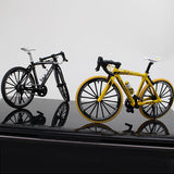 Creative Alloy Bicycle Model Ornament Mini Metal Bike Toy Collectible