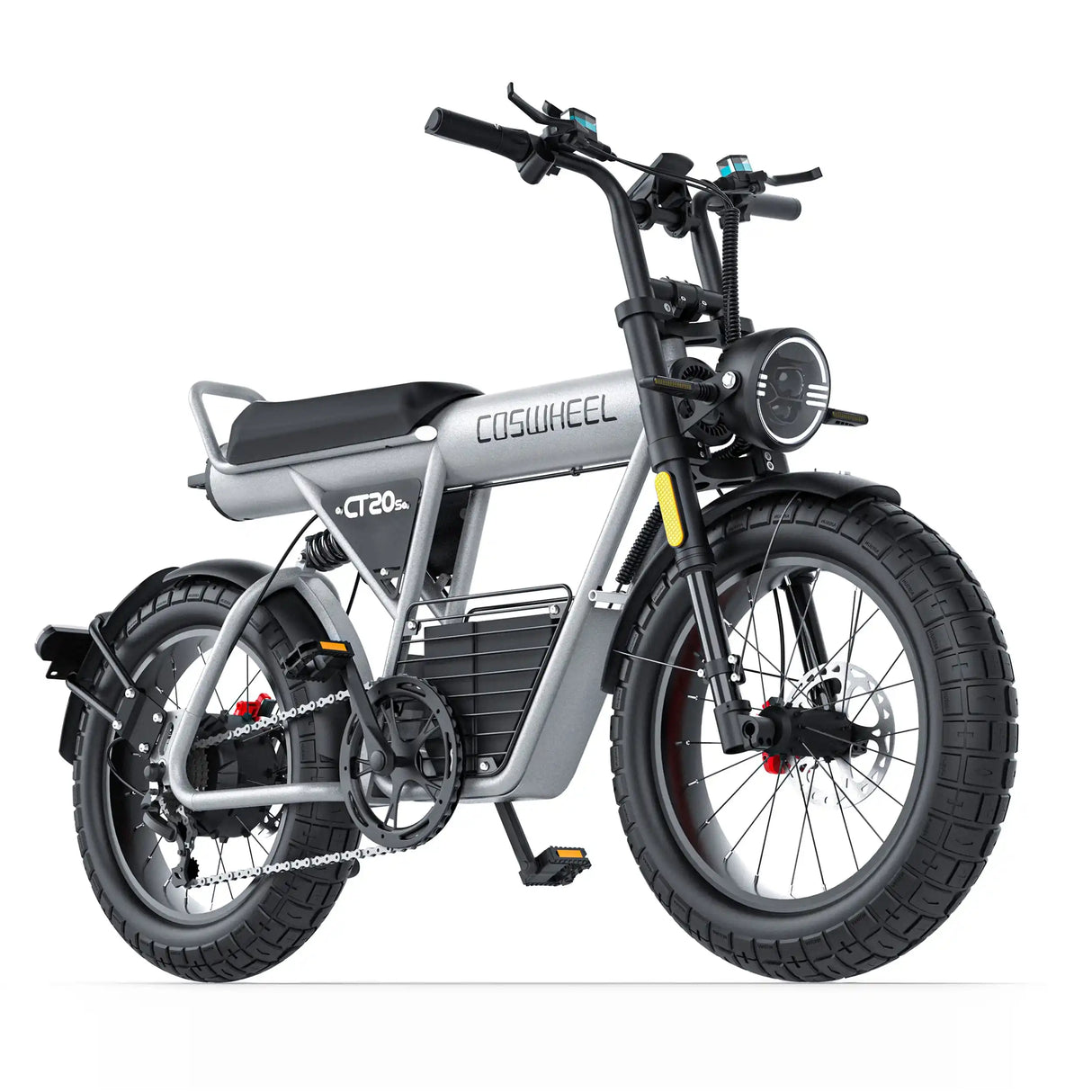 Bicicleta eléctrica para adultos Coswheel GT20S, 1500 W, 48 V, 27,5 Ah, para desplazamientos diarios, bicicleta de montaña eléctrica con neumáticos anchos de 20 pulgadas.