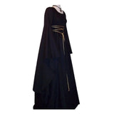 Halloween Retro Medieval Dress Flare Sleeve Lace Up Maxi Dress For Women Round Neck Party Long Dress Cosplay Performance Vestido - Lootquake