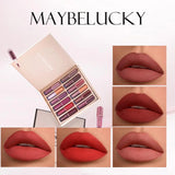Essential Oil Moisturizing Lipstick Set 12 Colors Matte Lip Gloss Long-Lasting Fashion Makeup Gift Set Lipstick For Women