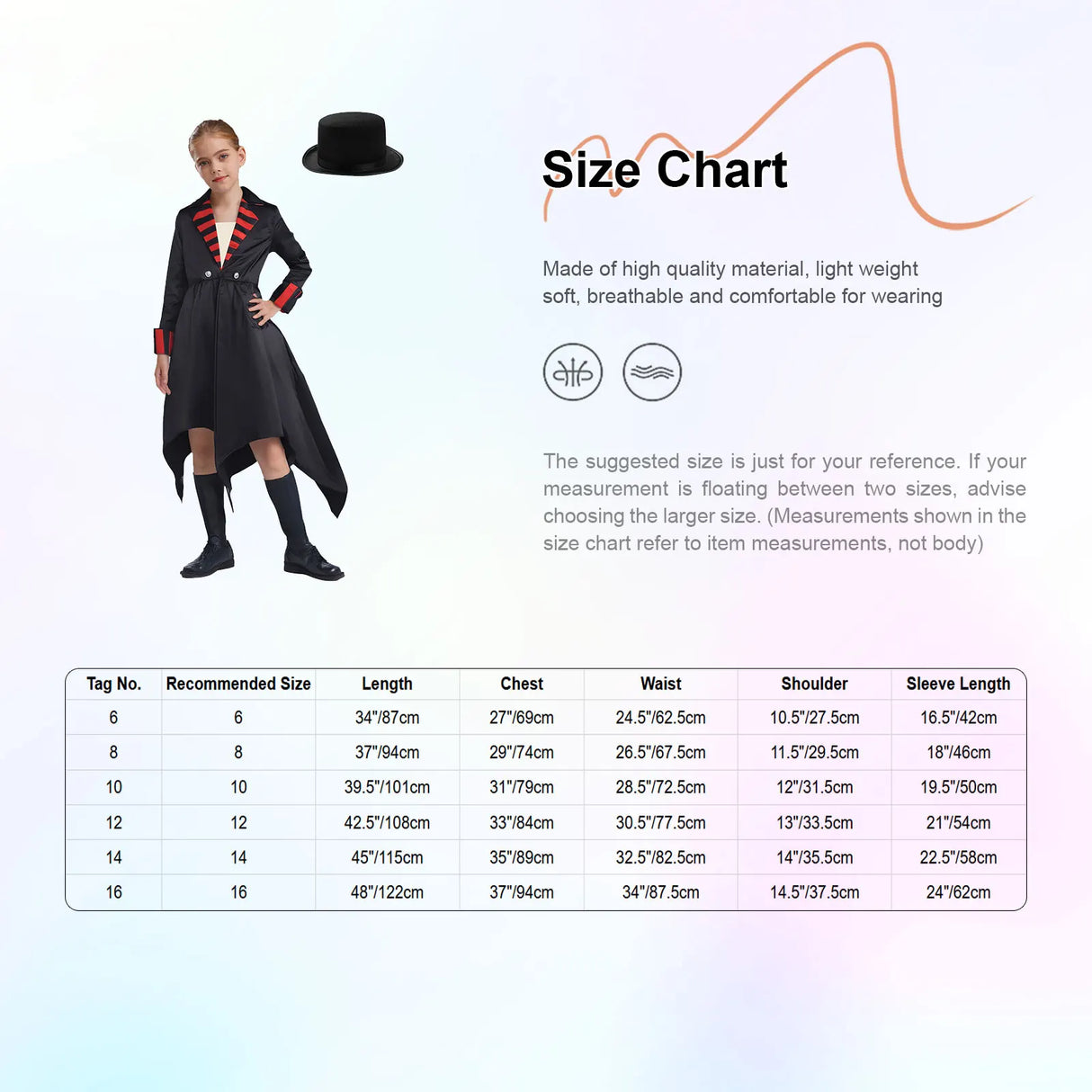 Kids Girls Gothic Vampire Costume