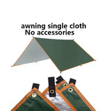 4x3m 3x3m Awning Waterproof Tarp Tent Shade Ultralight Garden Canopy Sunshade Outdoor Camping Hammock Rain Fly Beach Sun Shelter - Lootquake