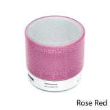 Mini altavoz Bluetooth inalámbrico con LED, tarjeta TF, subwoofer USB, sonido MP3 portátil, altavoz inalámbrico para teléfono inteligente