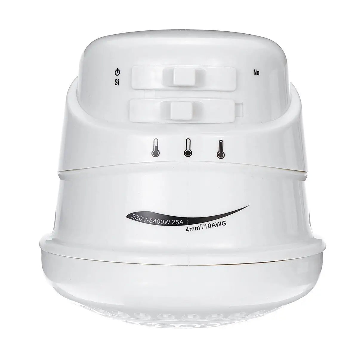 Ducha eléctrica de 2 m, 5400 W, calentador de agua instantáneo sin tanque, 3 temperaturas ajustables, portátil, 110 V/220 V