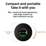 Wireless Bluetooth Speaker IPX4 Waterproof Loudspeaker Long lasting Mini Stereo LED Bathroom Sound Box With Powerful Suction