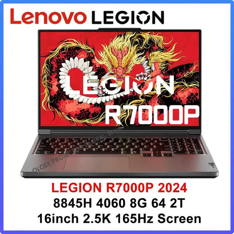 Lenovo LEGION R7000P 2024 Ryzen R7 8845H Geforce RTX4060 8GB 16G/32G RAM 1T SSD 16" 2.5K 165Hz Screen - Lootquake