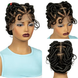 3-in-1 Handmade Bantu Braids Wig | Knotless Box & Faux Locs Options | Full Lace