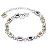 Pulsera de plata de ley 925 con dije de moda para hombre y mujer, cadena de cuerda trenzada, joyería fina, regalo de boda, fiesta y Navidad.